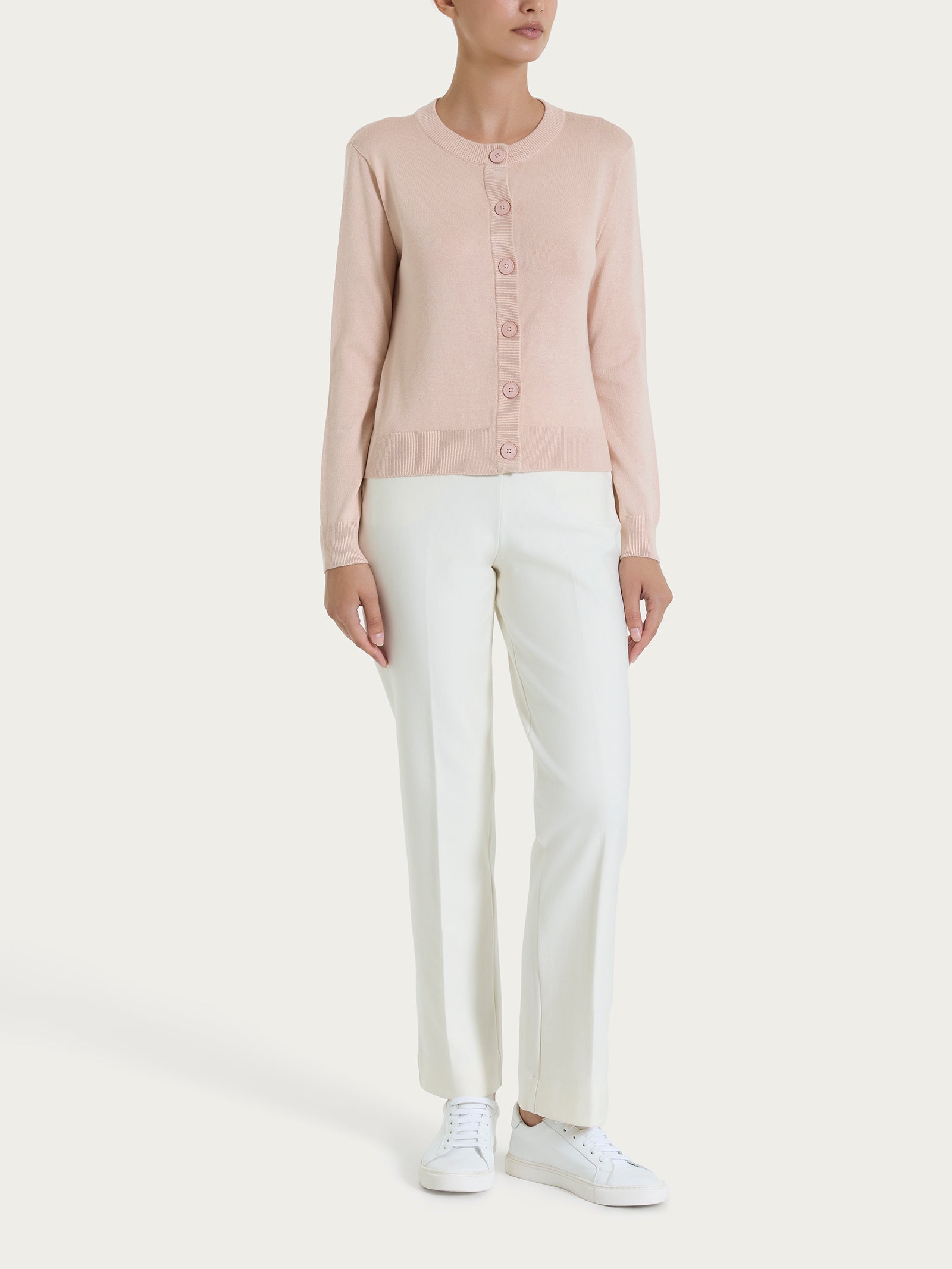 Ragno Four Seasons cardigan corto Cameo Rose viscosa