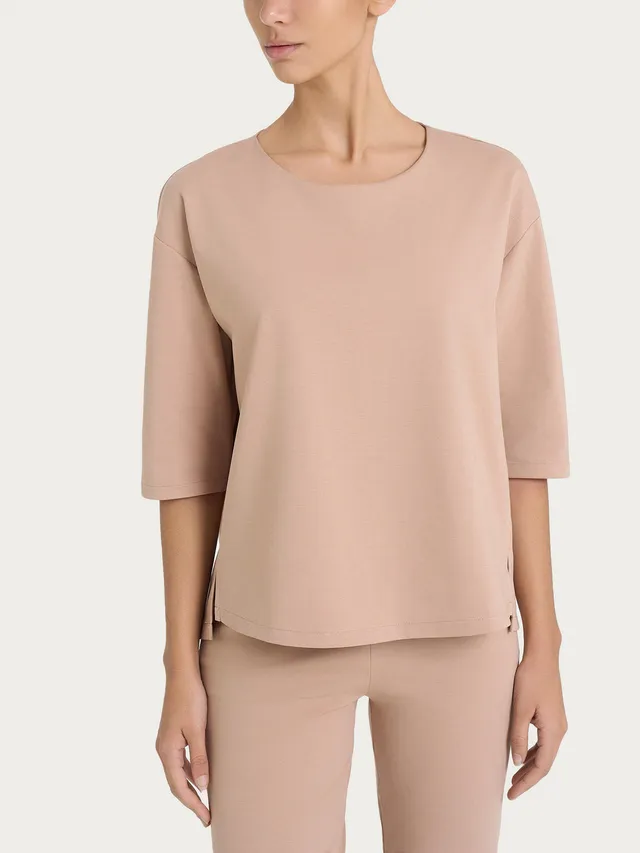 Ragno Compact Light sweater girocollo Warm Taupe mezza stagione