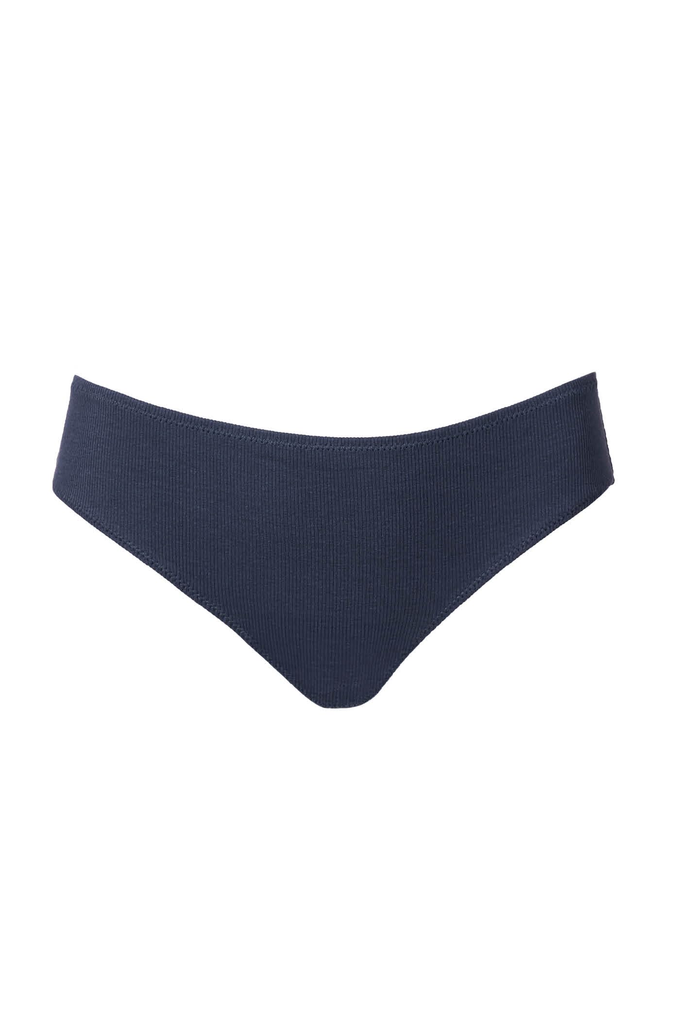 Goldenpoint Slip Fianco Medio Costina Cotone Donna