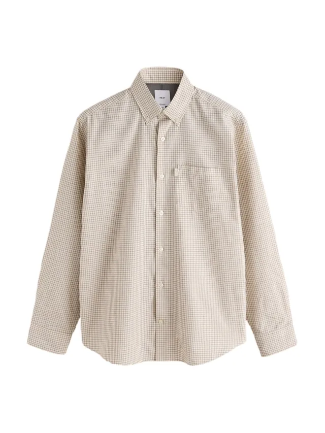 Next camicia oxford uomo manica lunga regular facile da stirare