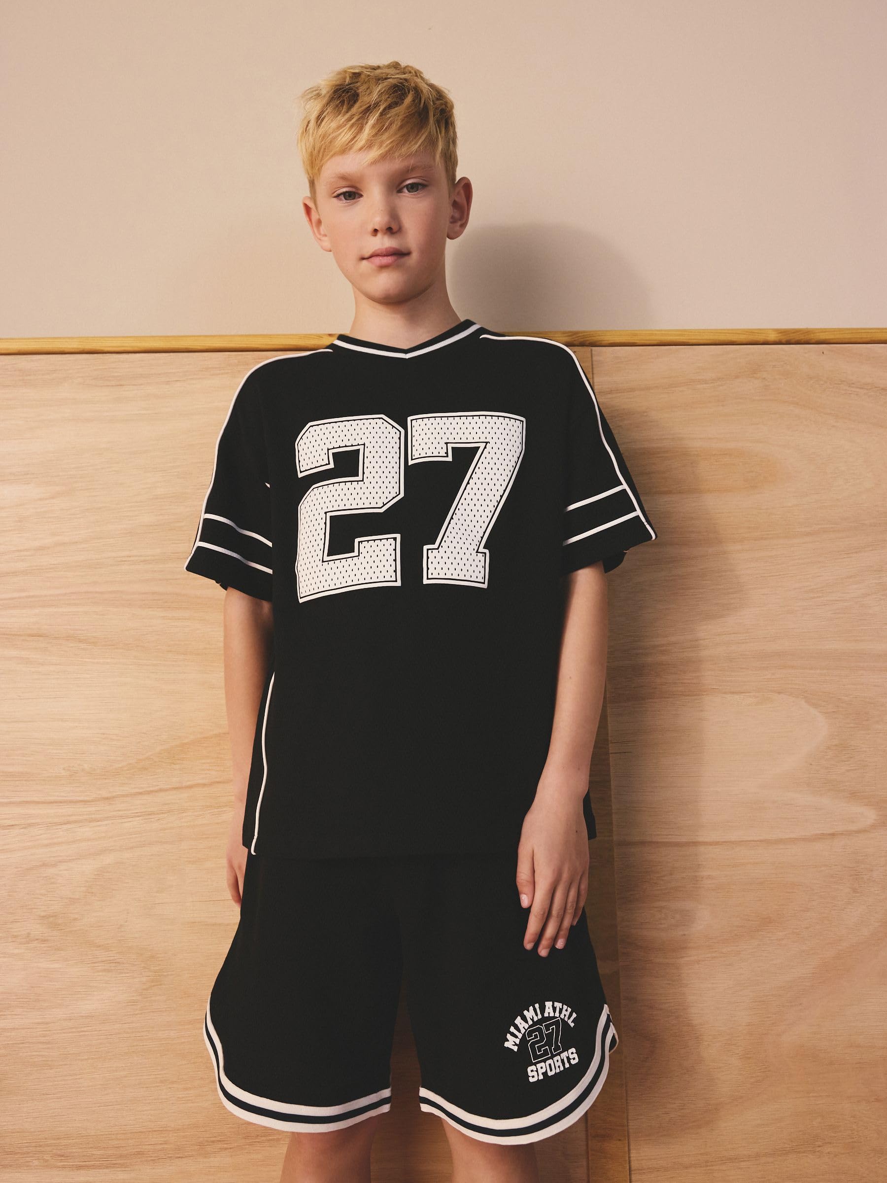 Next completo bambino t-shirt shorts varsity uso quotidiano