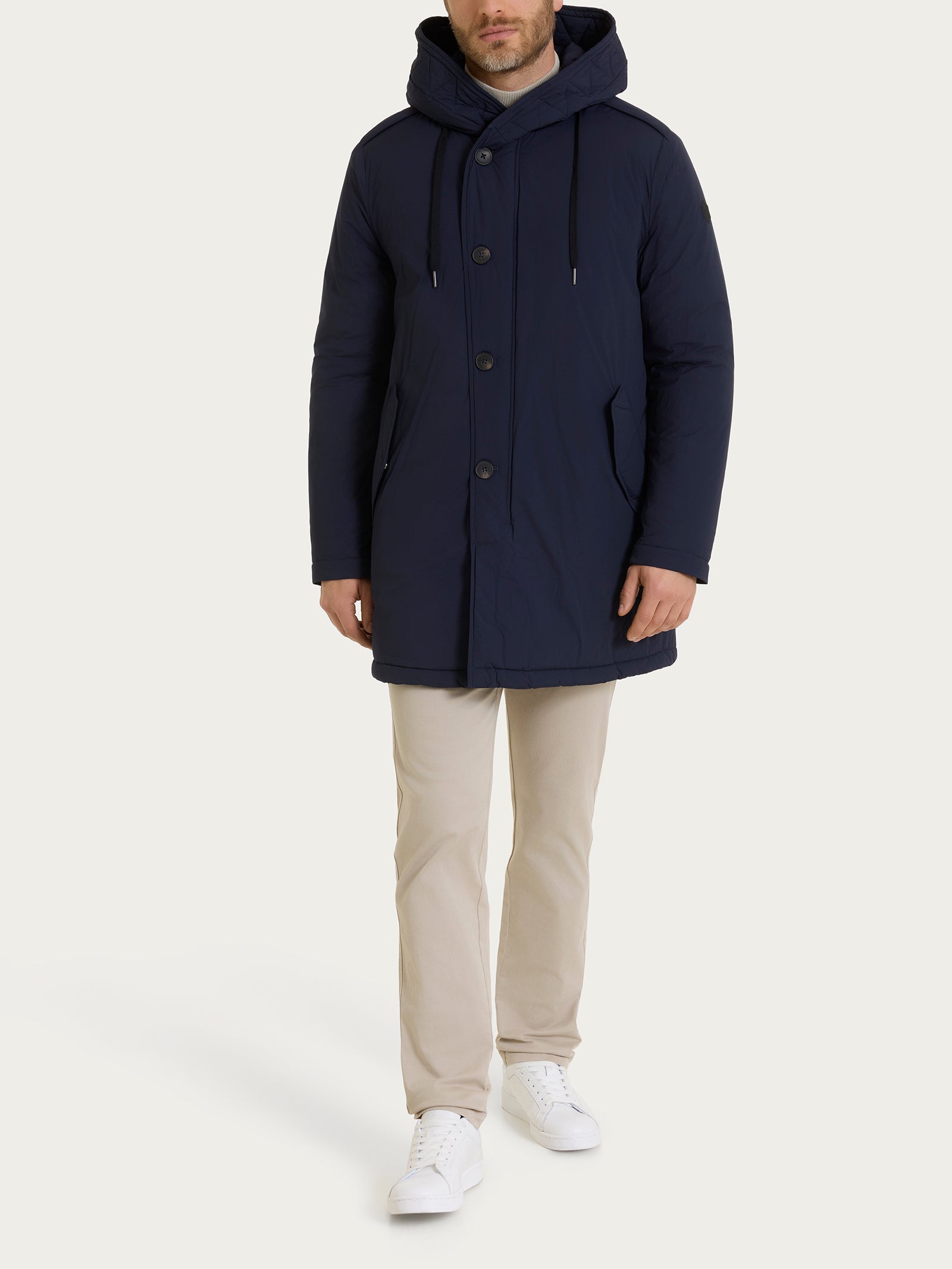 Ragno Comfort piumerino anorak uomo Navy imbottitura lana