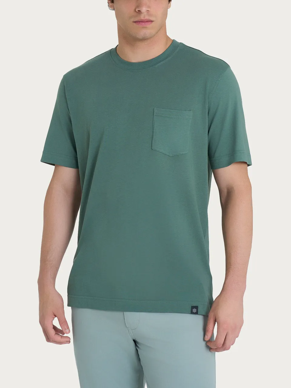 Ragno SL Girocollo t-shirt cotone verde Dark Forest traspirante