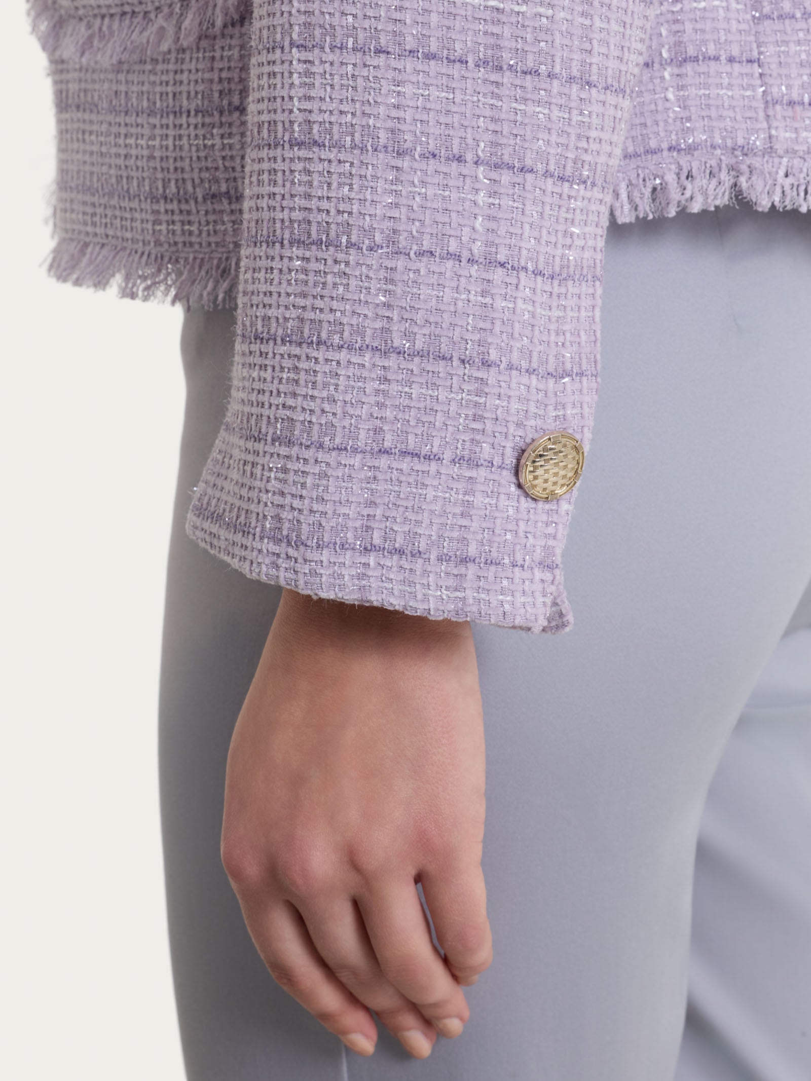 Ragno Compact Giacca Corta Boucle Fant.Iris viola tartan