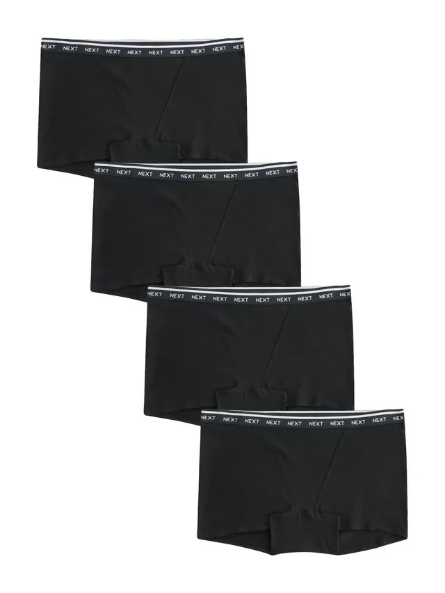 Next boxer donna slip logo neri 4 pezzi taglia 38