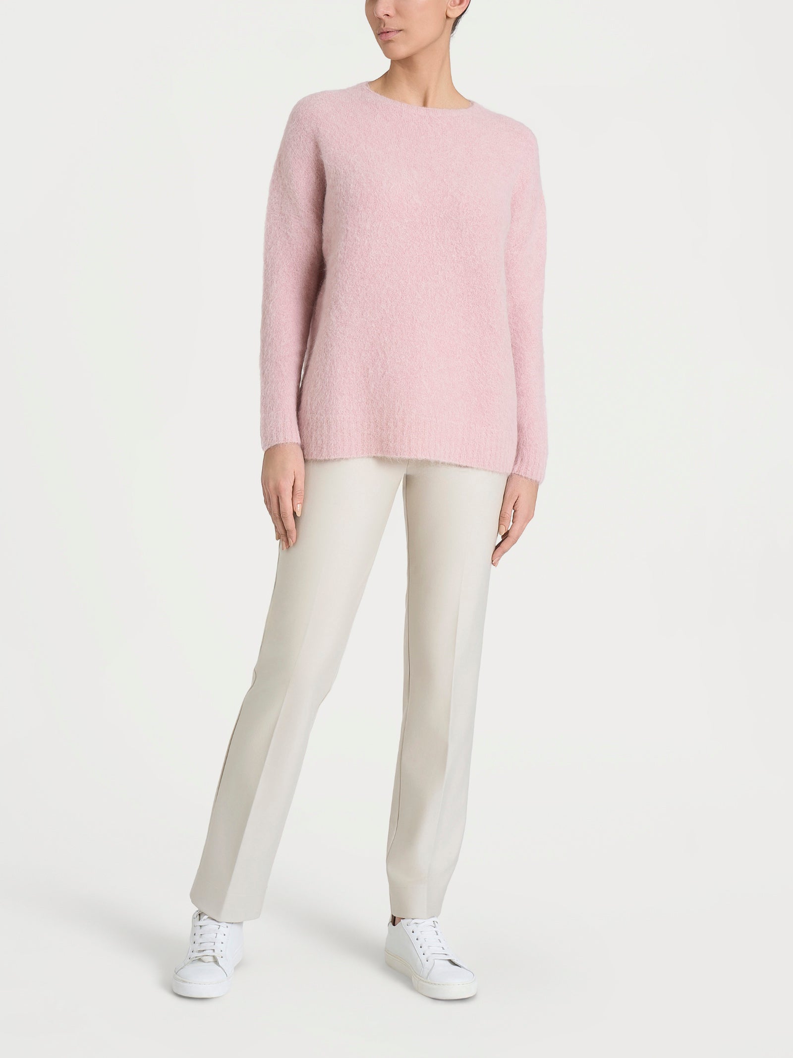 Ragno SL Maglia Girocollo Misto Alpaca Cameo Rose pullover