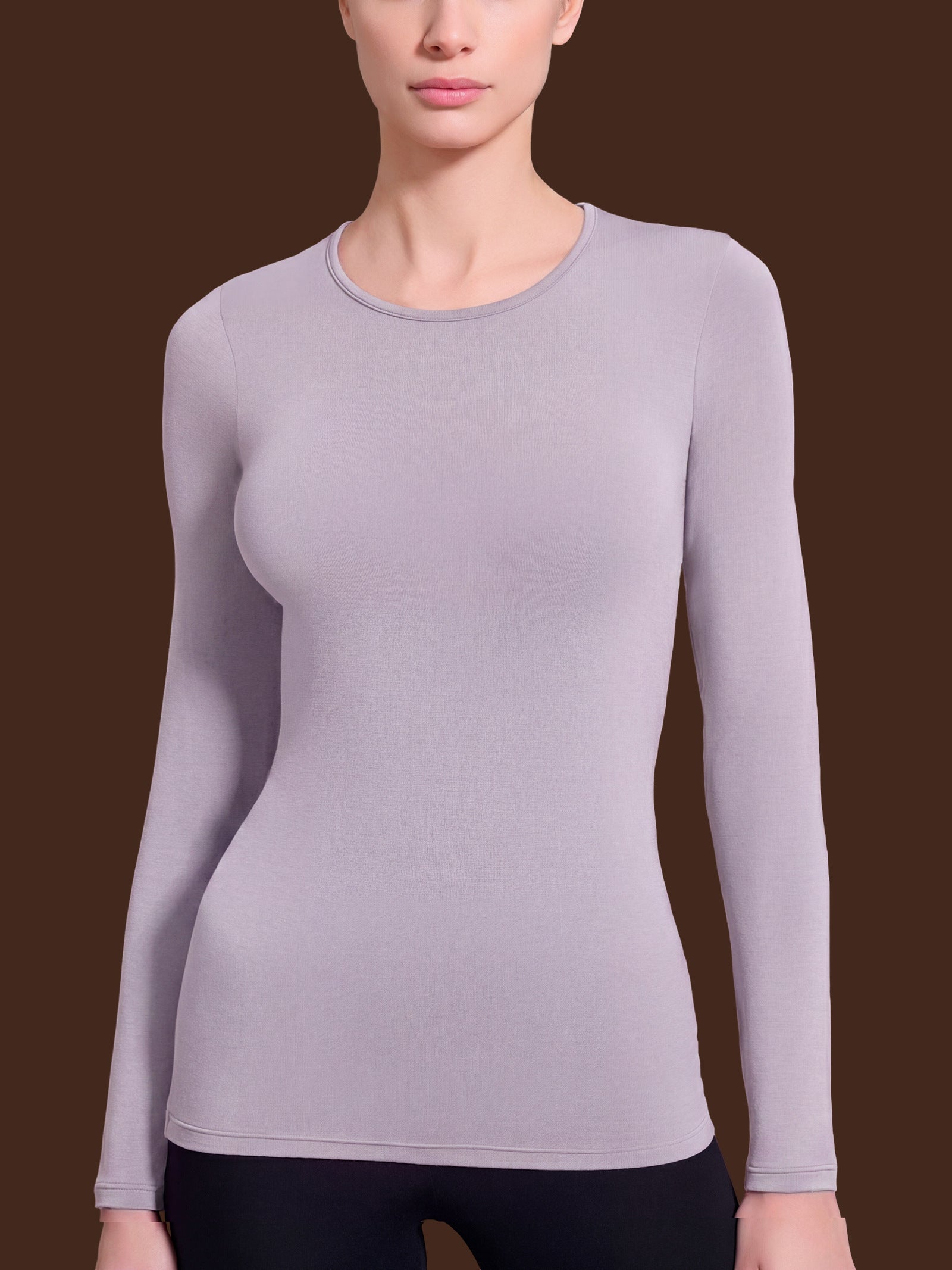 Ragno Thermo Cotton maglia girocollo donna Thistle