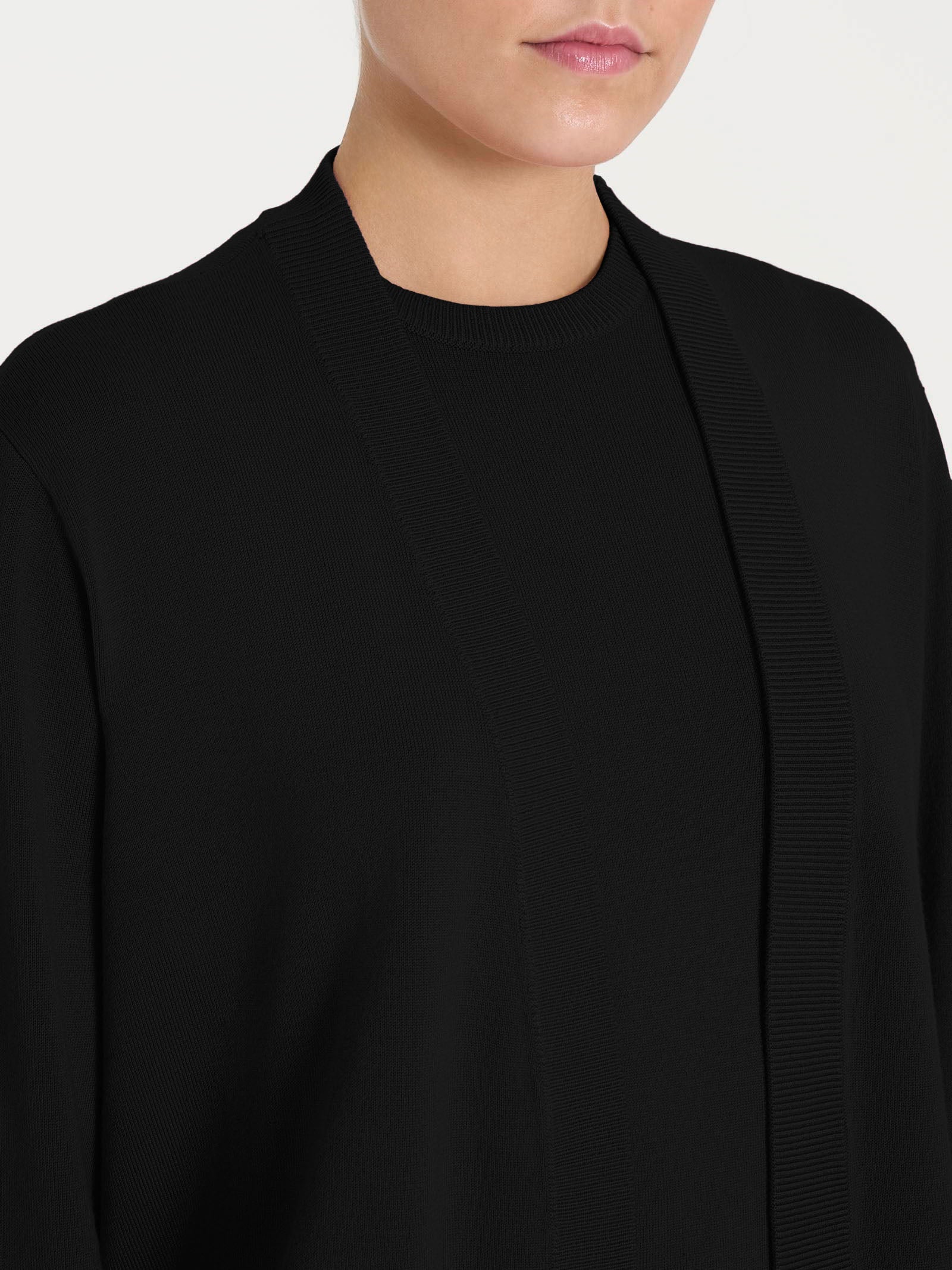 Ragno Four Seasons Cardigan Corto Nero maglia regular