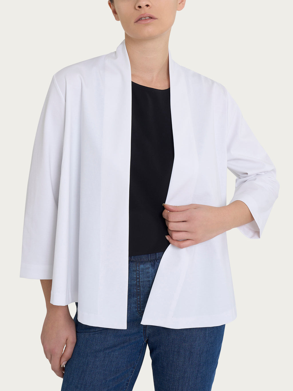 Ragno Compact Light Cardigan Aperto Bianco White