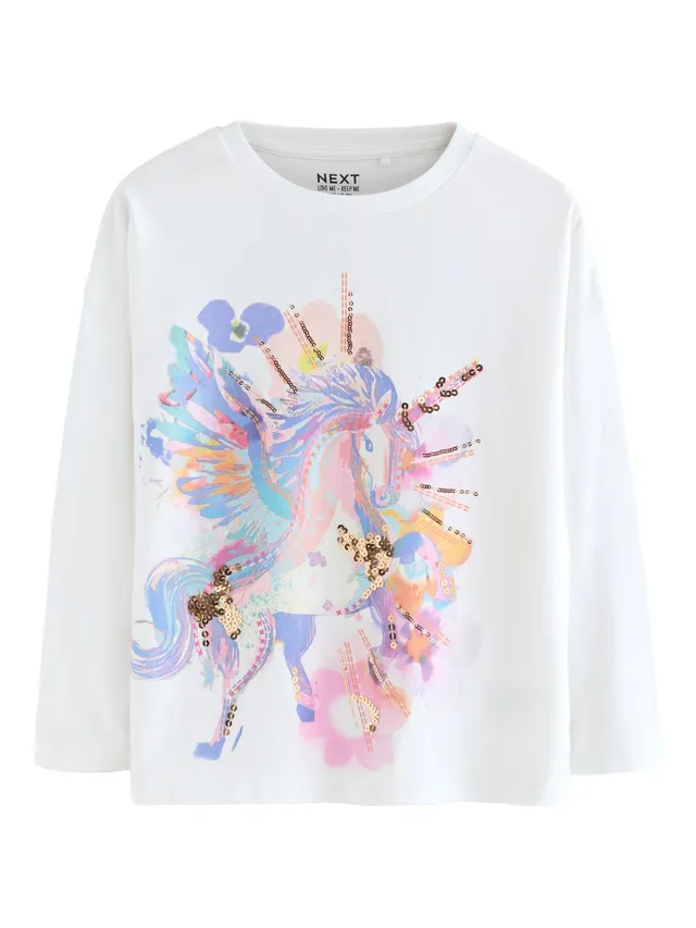 Next top paillettes bambina maniche 3/4 3 anni