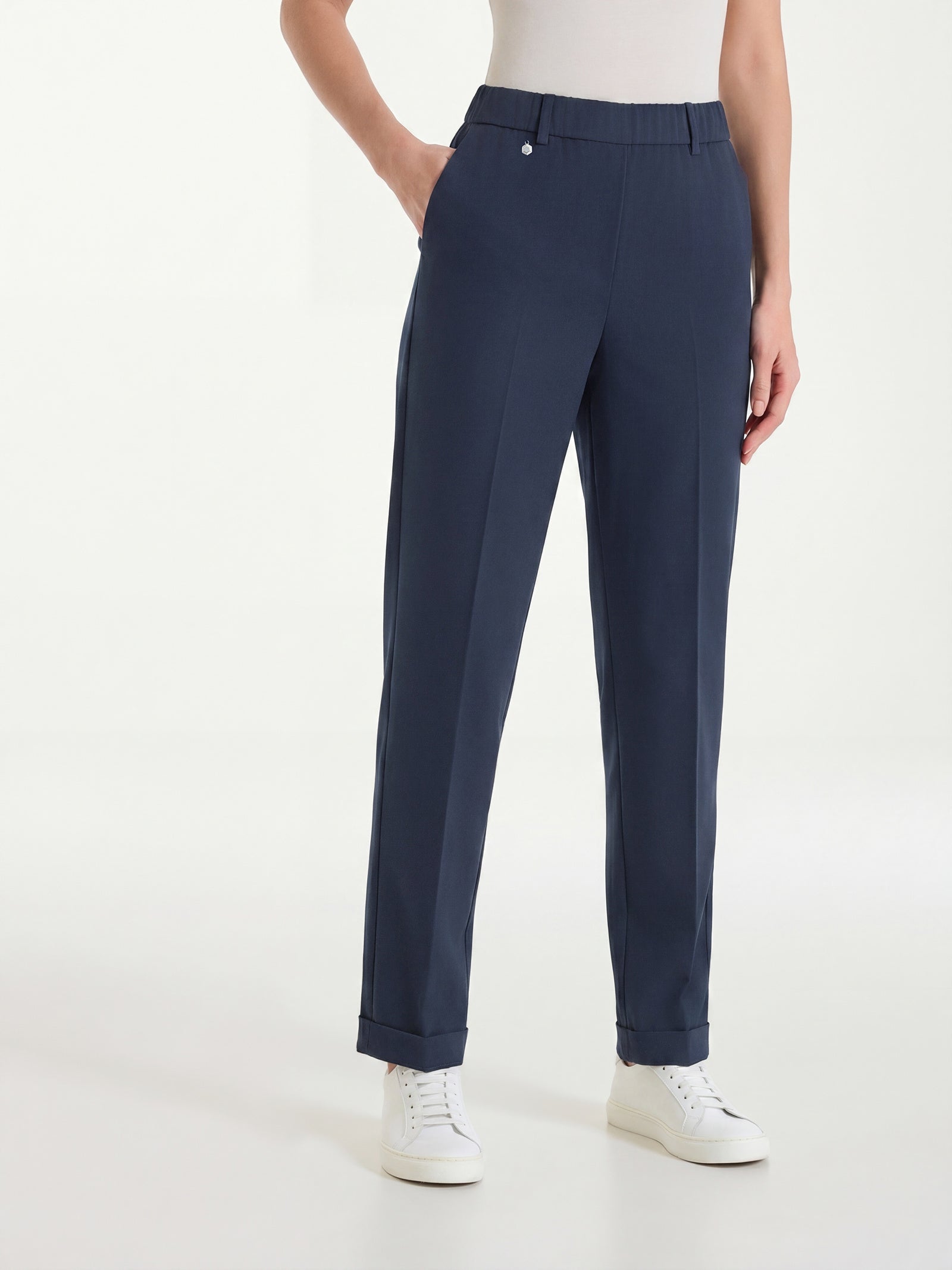 Ragno Super Fresh pantalone carota tasche Bleu