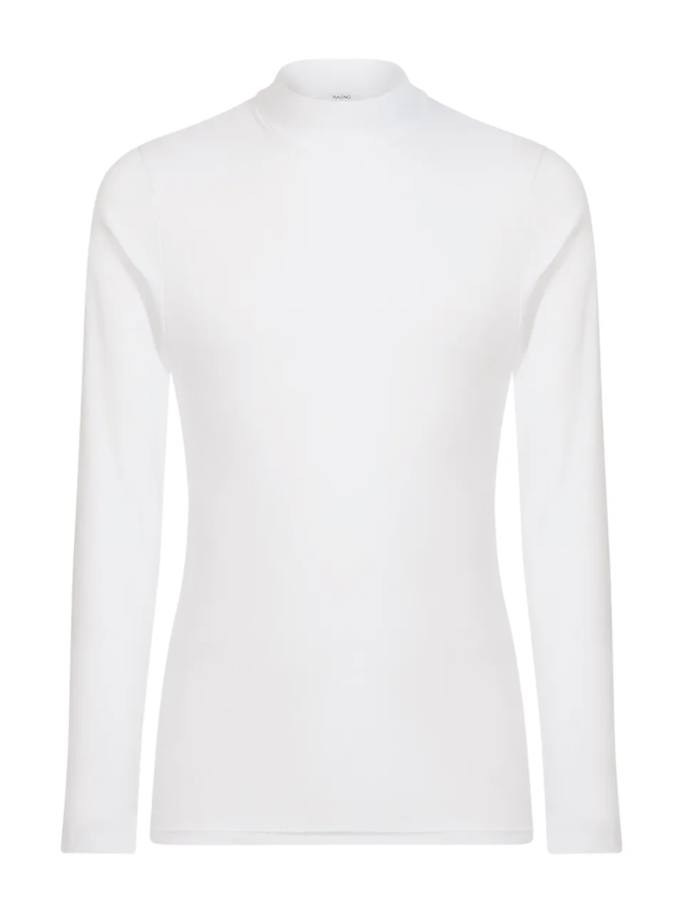 Ragno Lupetto Collo Alto Caldo Cotone Bianco Uomo