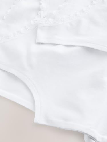 Next 5 canotte bambina pizzo 5-6 anni cotone