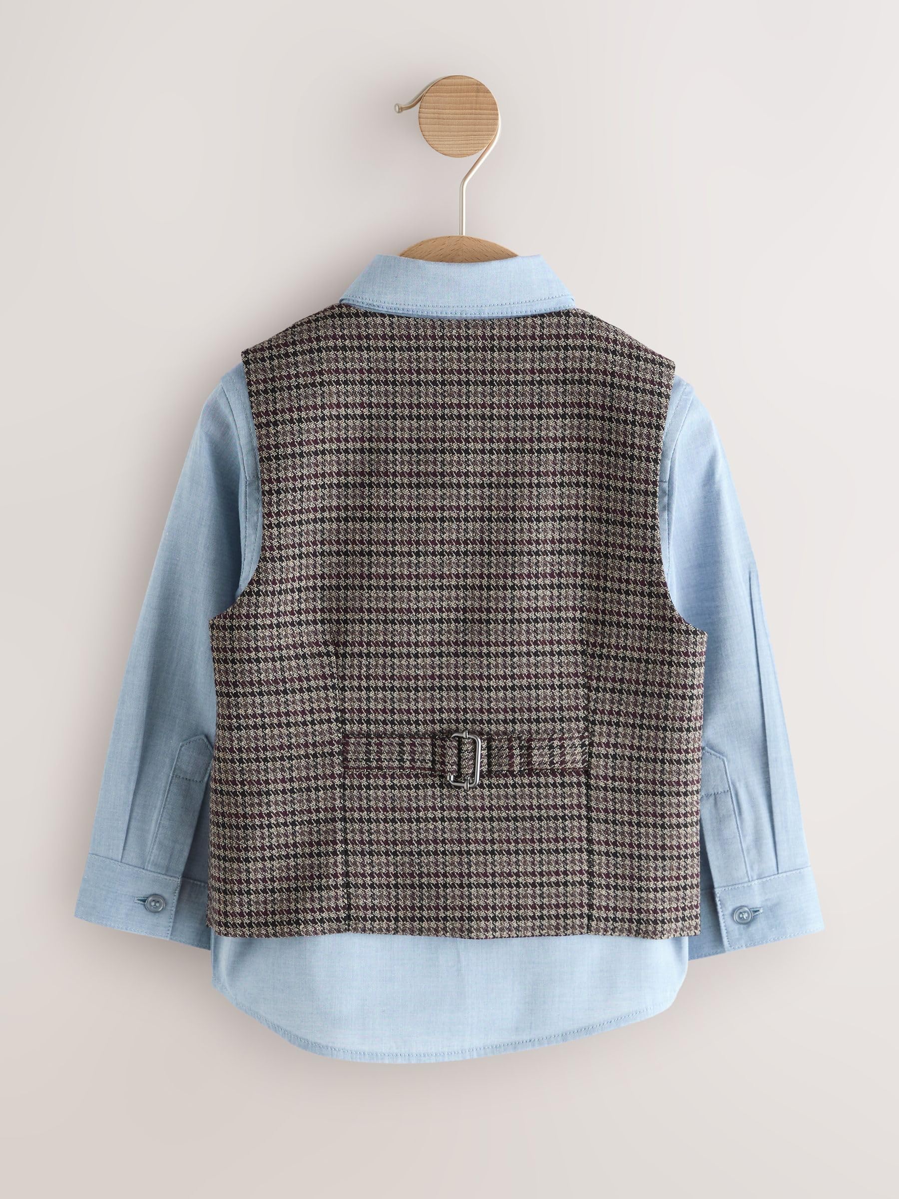 Geo Next set gilet camicia farfallino bambino 80-86 elegante