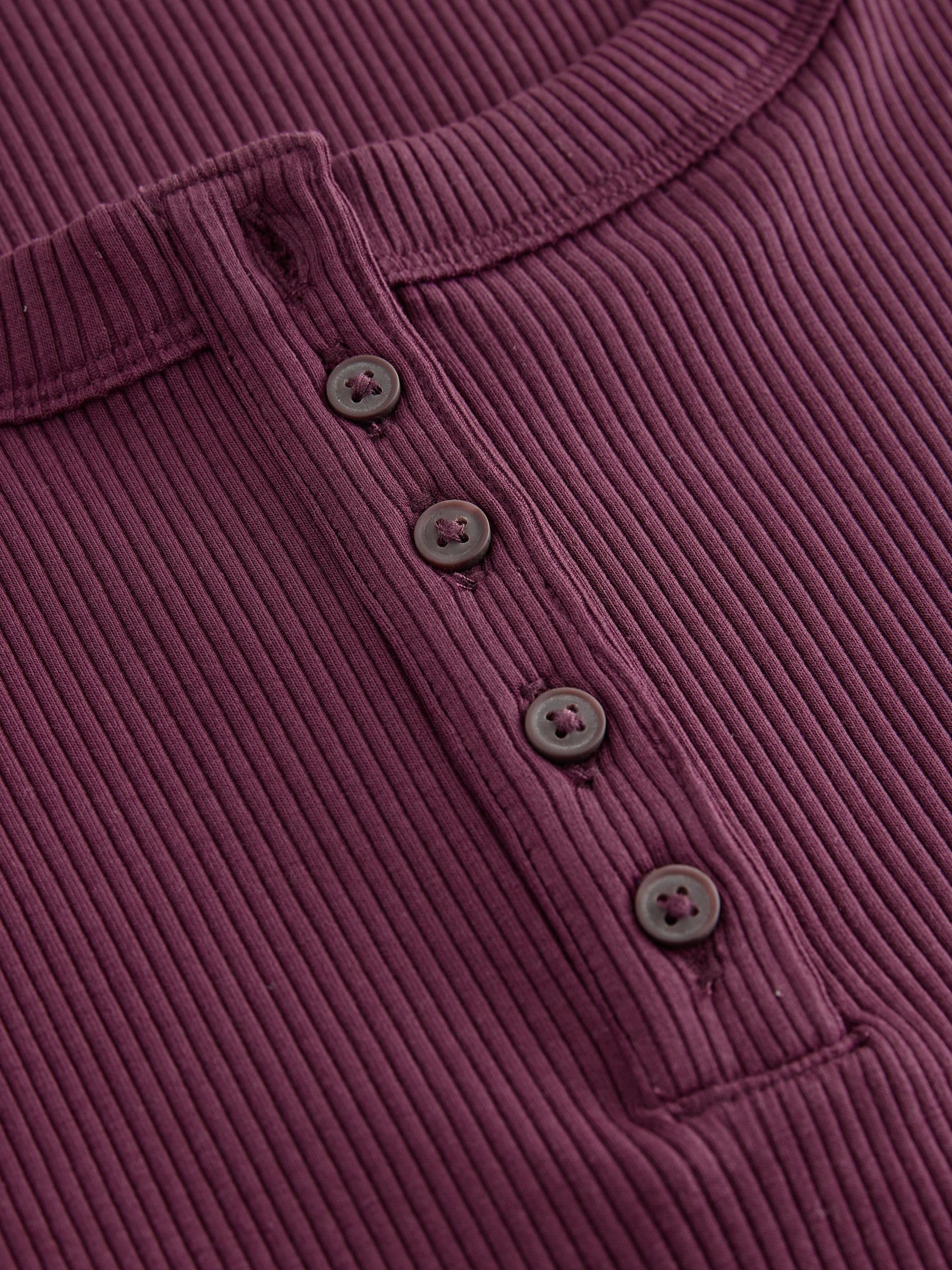Next Top Henley Donna 46 Nero Coste Ampie Cotone