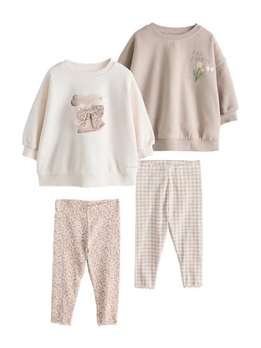 Next completo bambina felpa e leggings 2 pezzi 92-98 comodo