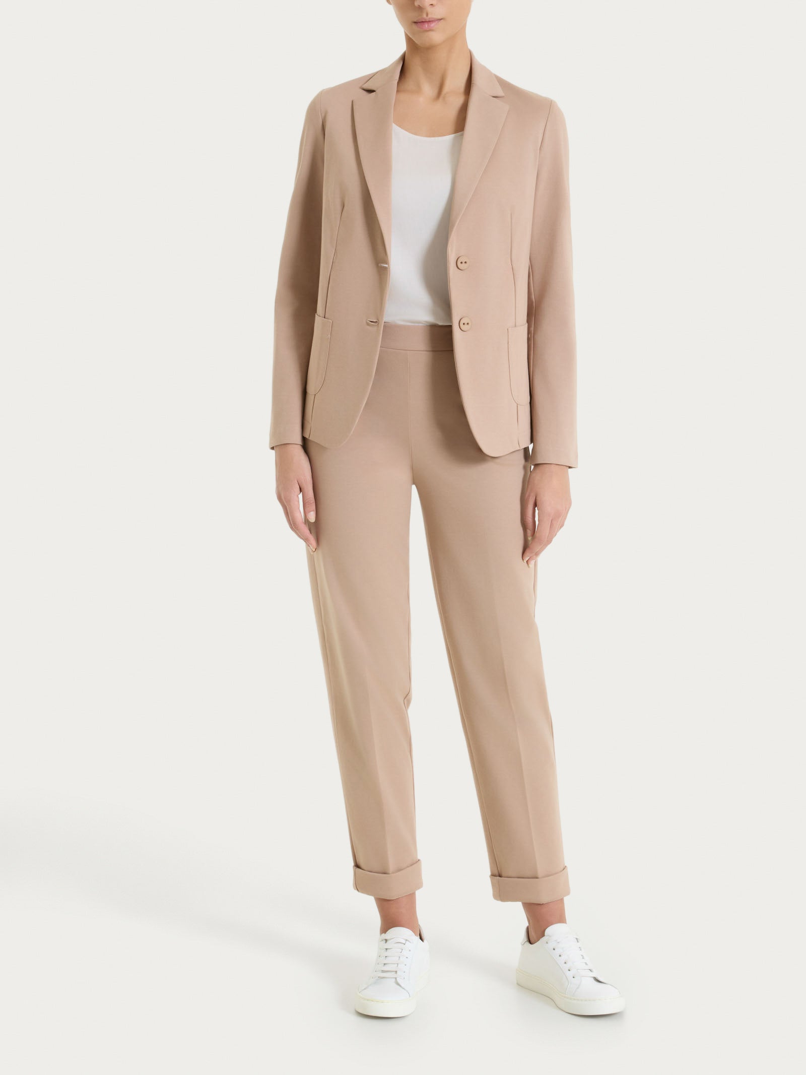 Ragno Gem Blazer Due Bottoni Compact Light Warm Taupe