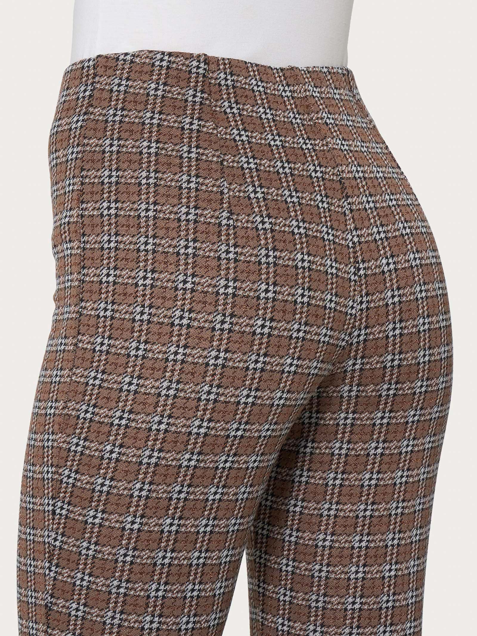 Ragno Compact Pantalone Sigaretta Pine Bark Check Skinny