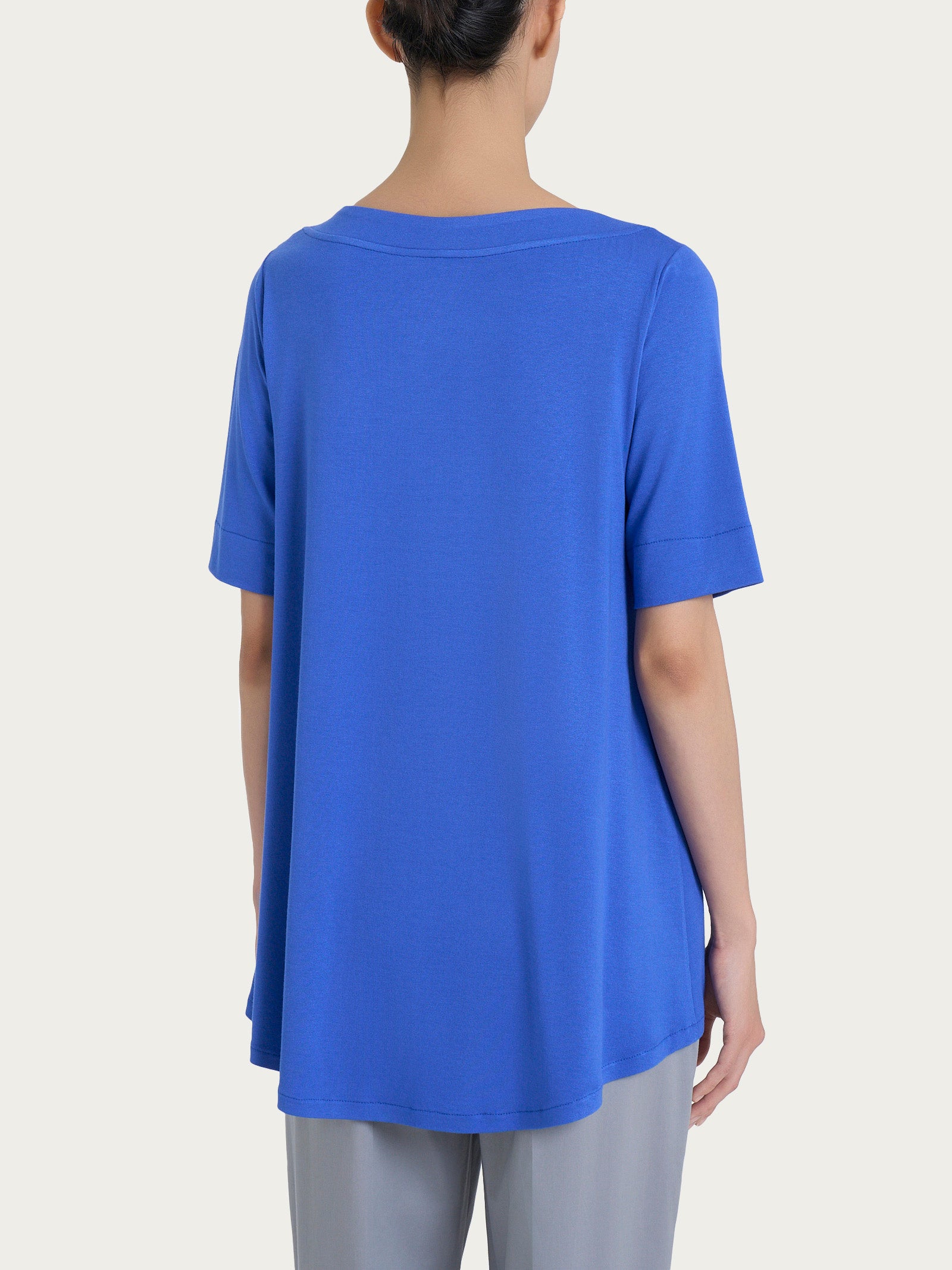 Ragno maglietta manica 3/4 Dazzling Blue viscosa