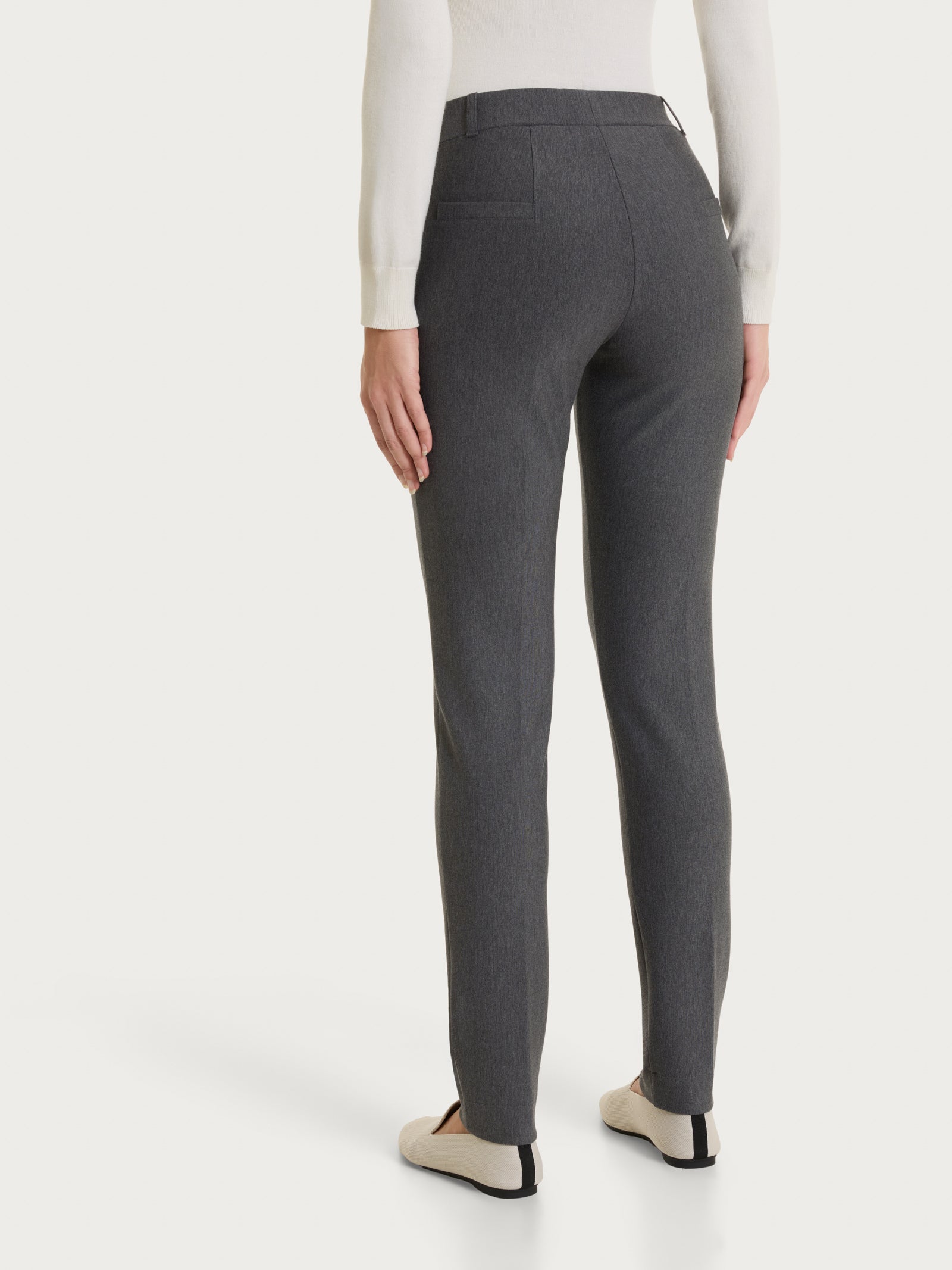 Ragno Compact Pantalone Sigaretta Skinny Ardesia Mel.