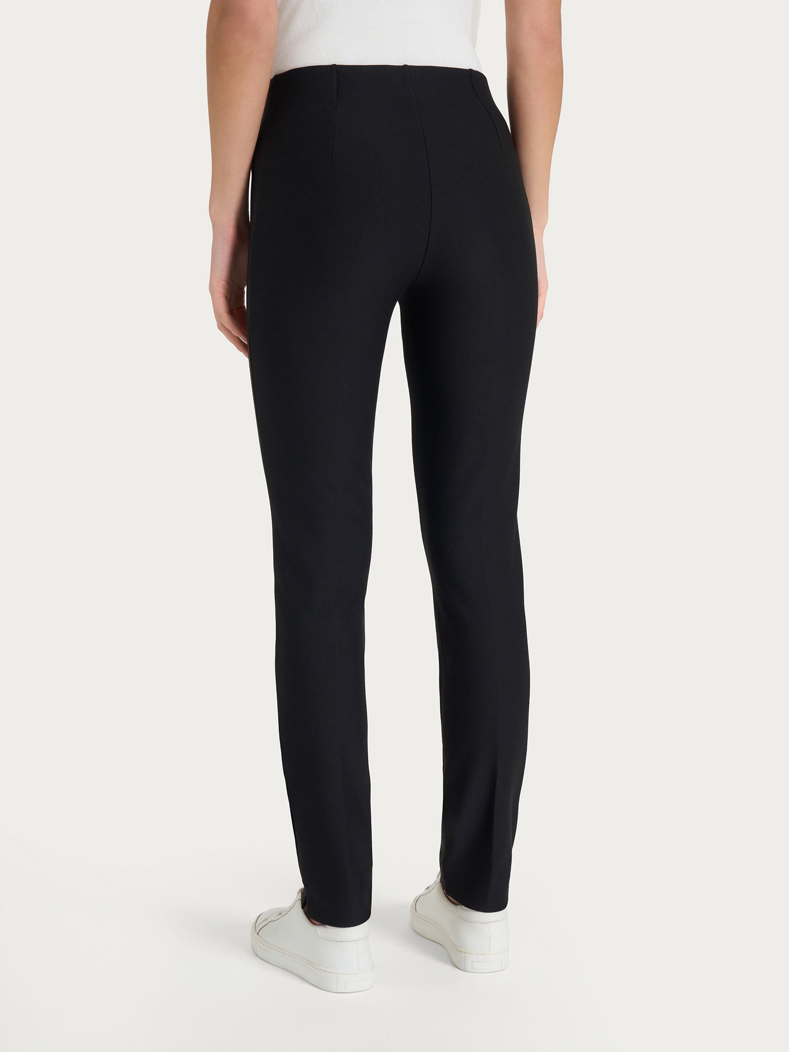 Ragno Compact Nero pantalone sigaretta skinny elasticizzato