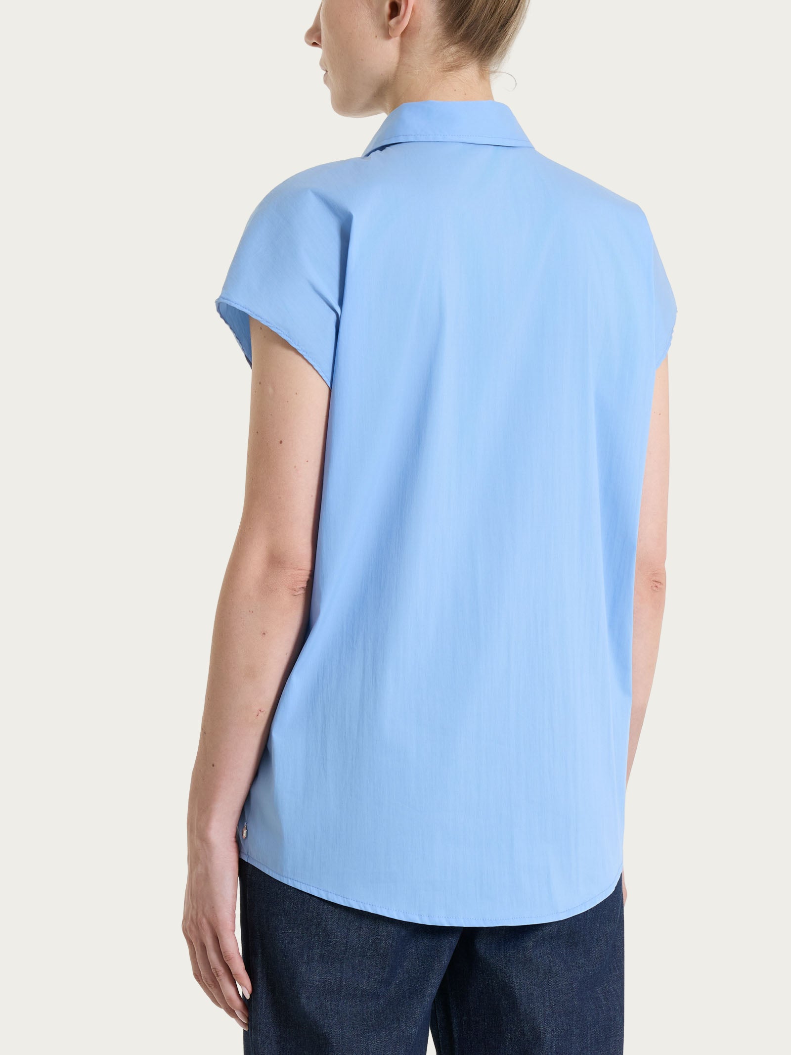 Ragno Gem Camicia Kimono Poplin Cotone Bel Air Blue