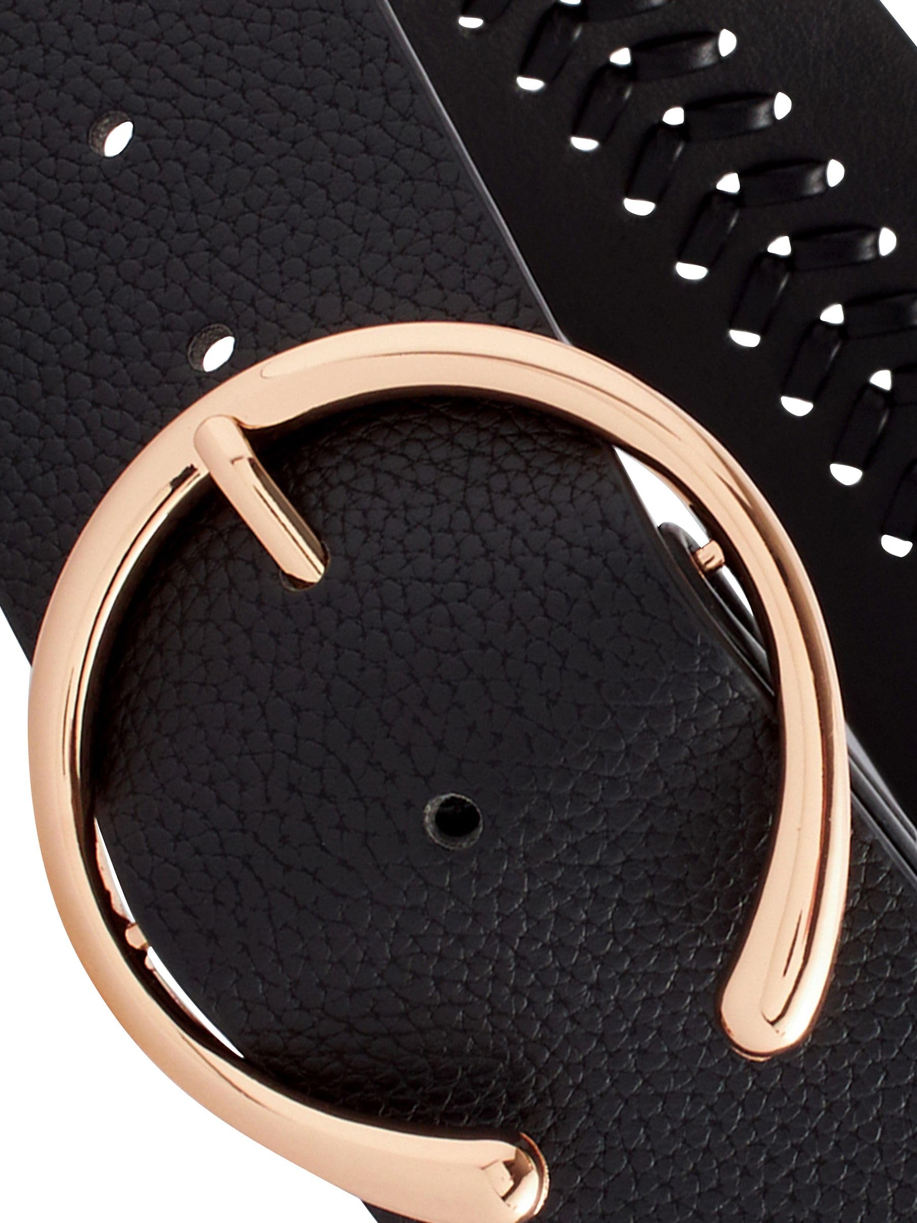 Next cintura larga intrecciata donna nera taglia S