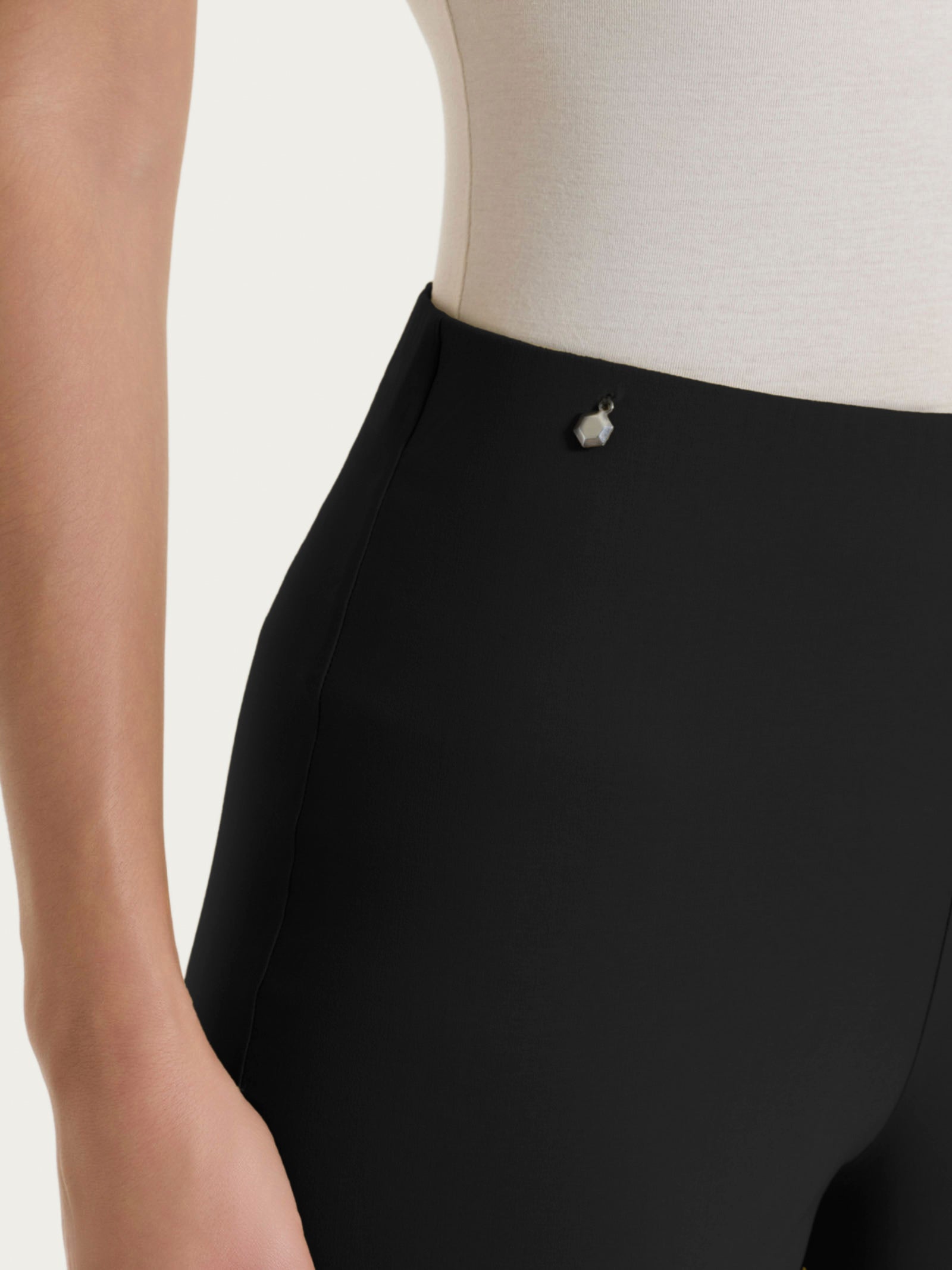 Ragno Super Fresh pantalone ampio nero wide leg
