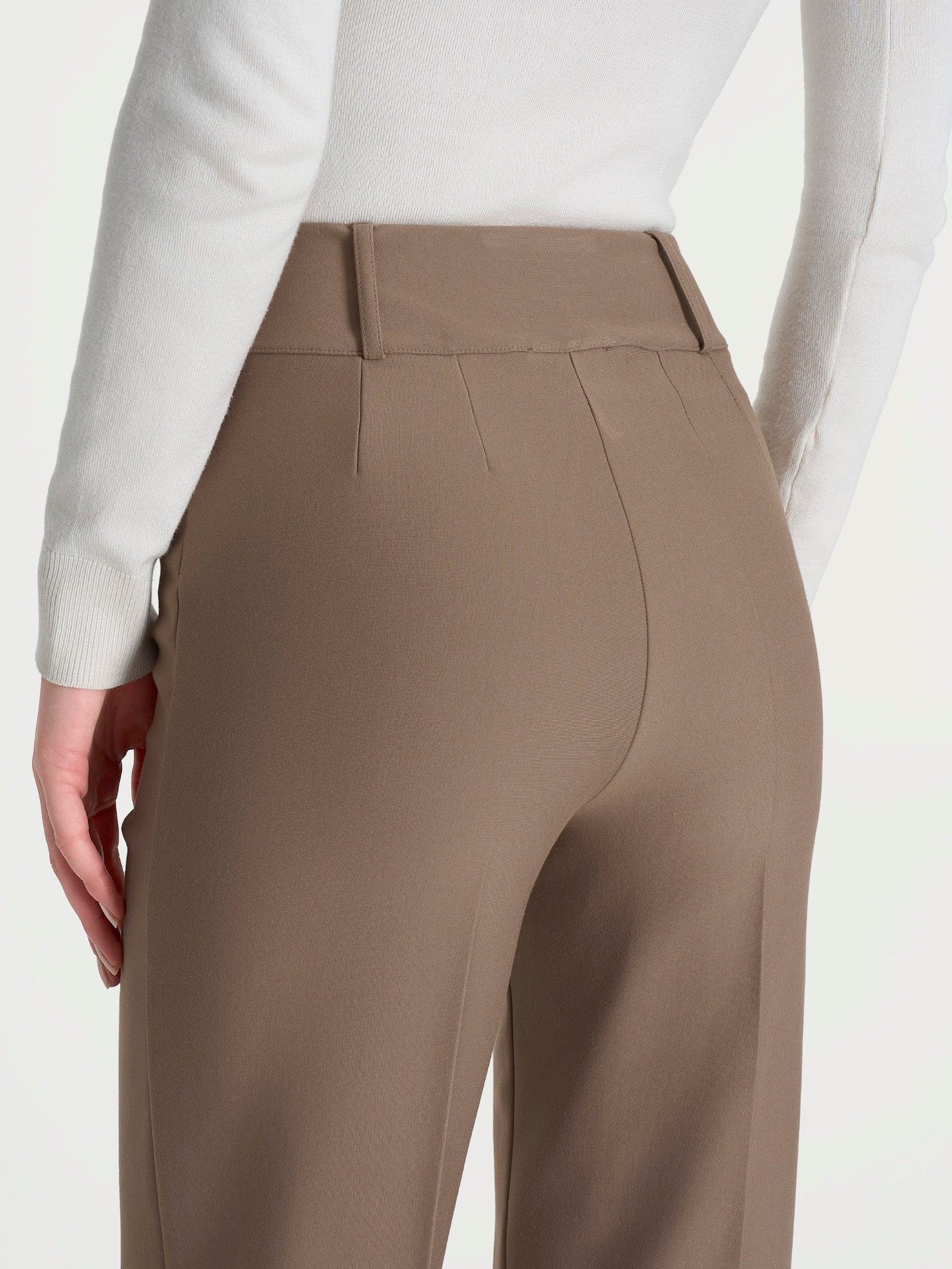 Ragno Compact Pantalone a Carota marrone Pine Bark viscosa elasticizzata