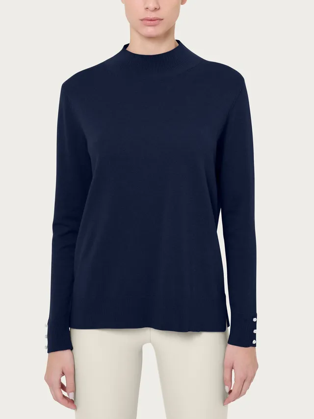 Ragno Merino Soft lupetto perline bleu
