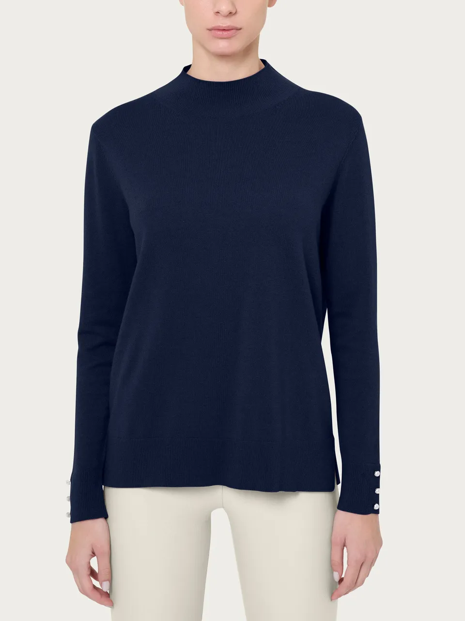 Ragno Merino Soft lupetto perline bleu