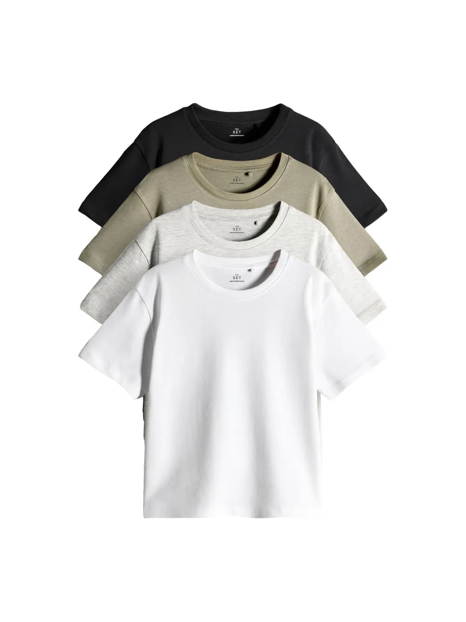 Next The Set T-Shirt Skater Ragazzo Cotone Pesante 4 Pezzi
