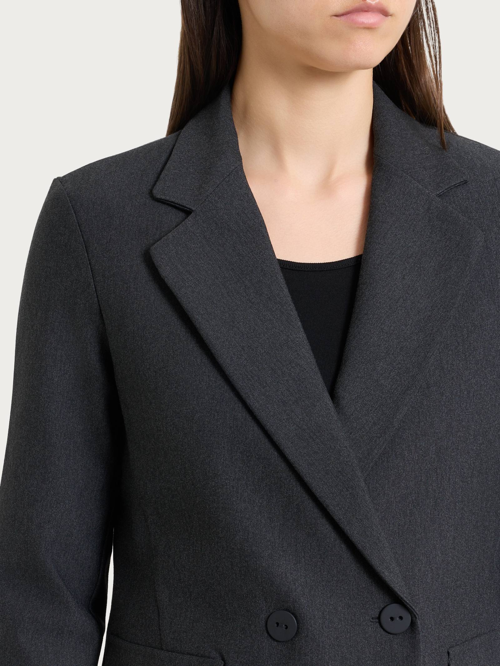 Ragno Compact Blazer Doppiopetto Donna Viscosa Oscuro