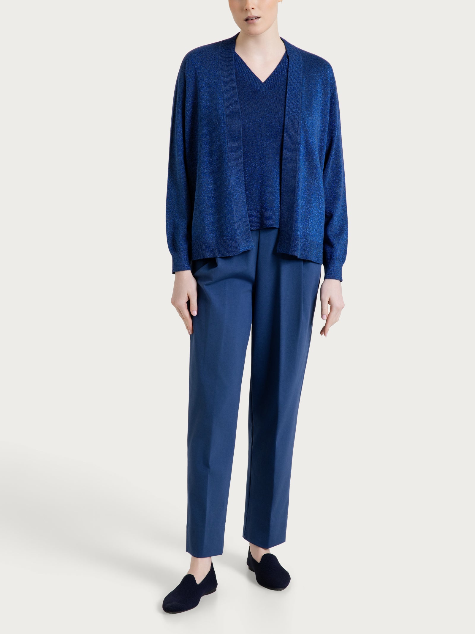 Ragno Summertime Cardigan Aperto Oceana lurex leggero