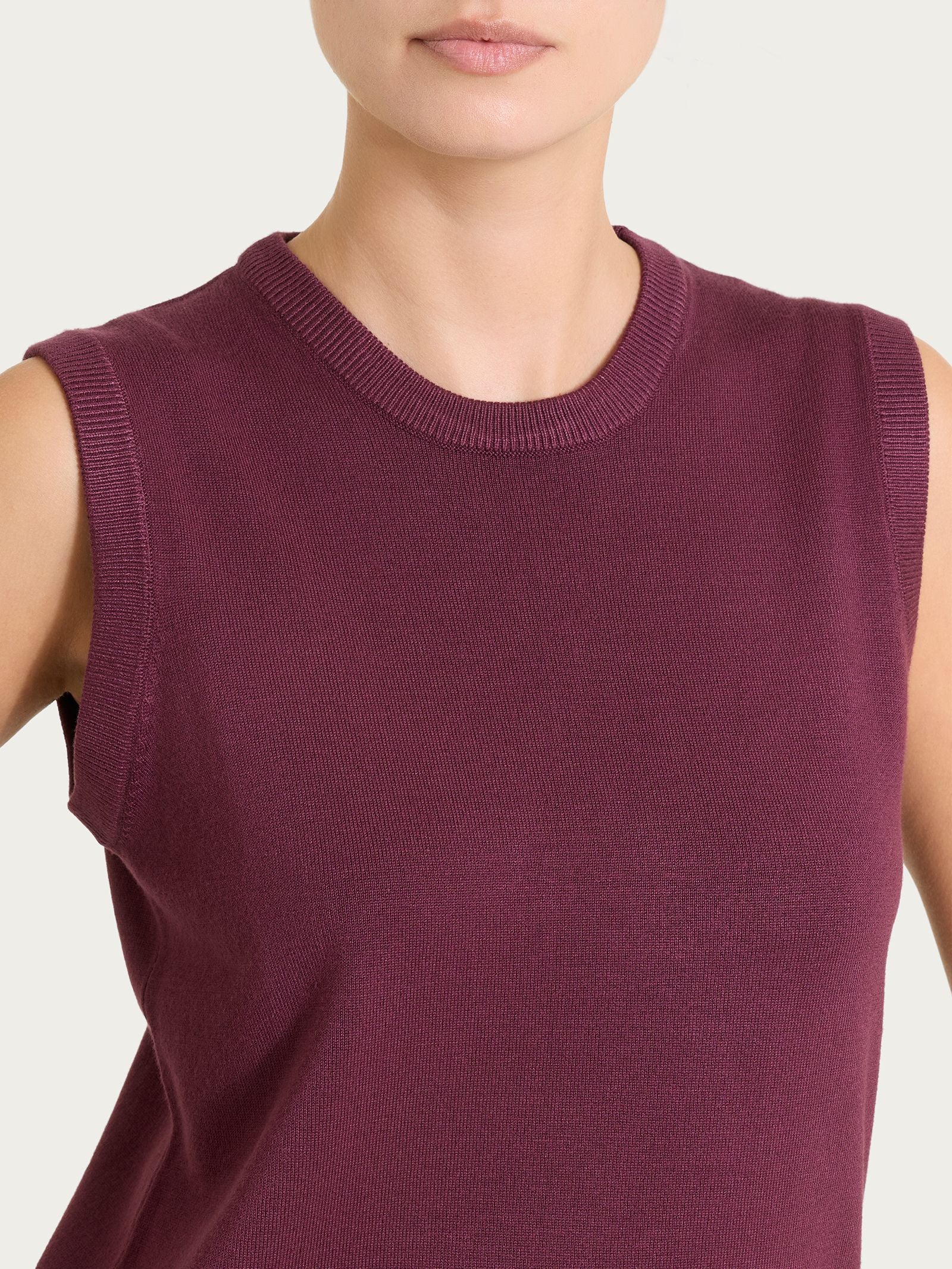 Ragno Four Seasons maglia smanicata Winter Basic viola