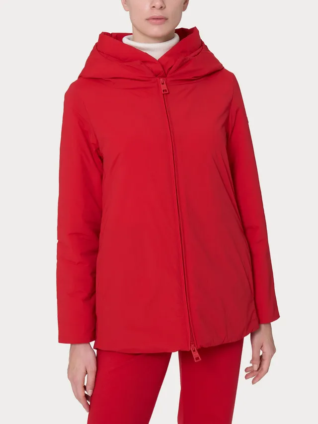 Ragno piumerino 150 g cappotto lana con cappuccio salsa