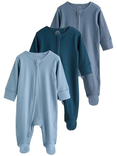 Next tutine neonato zip 6-9 mesi 3 pezzi cotone