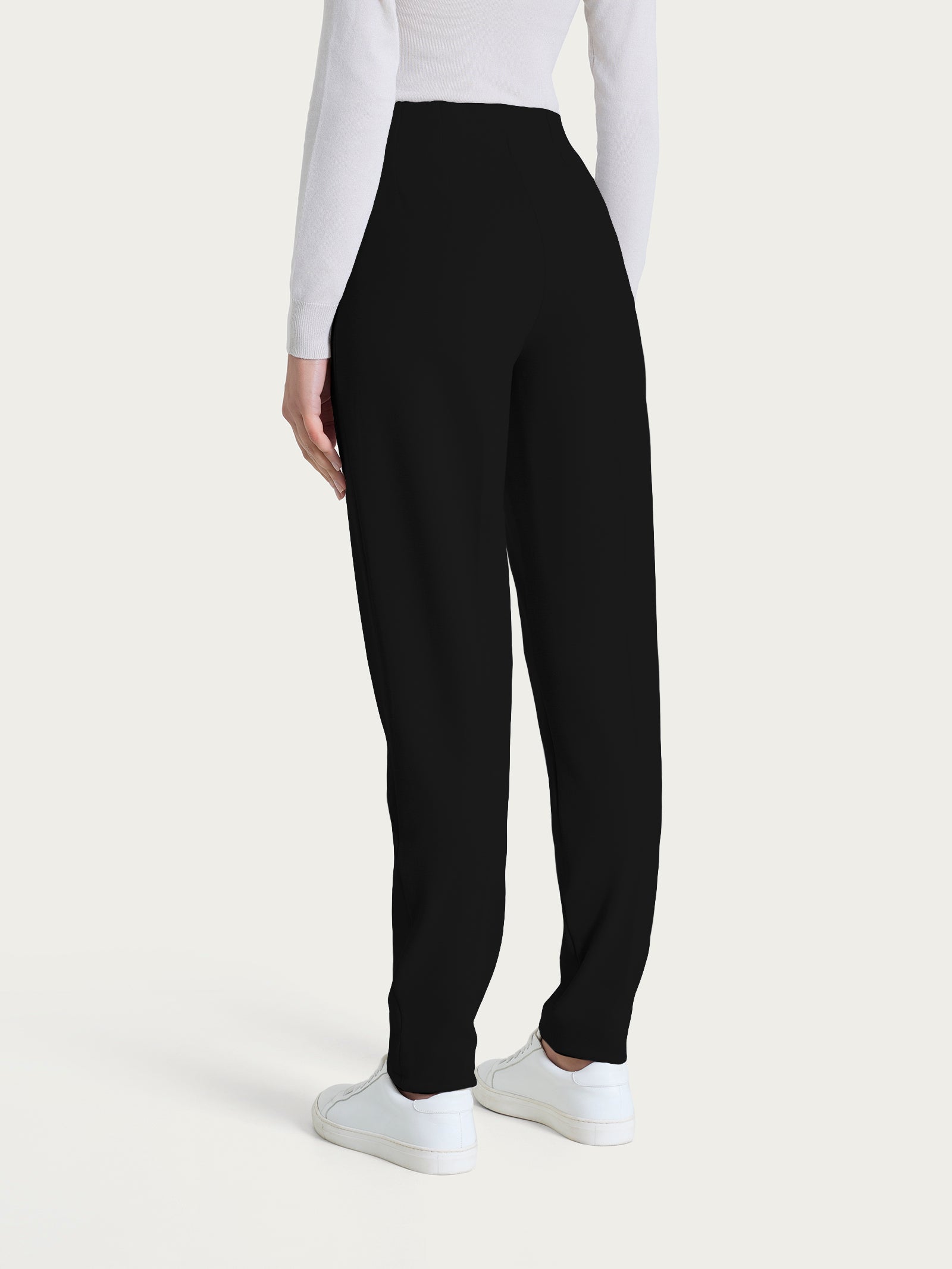 Ragno Cashmere Compact pantalone sigaretta Nero skinny