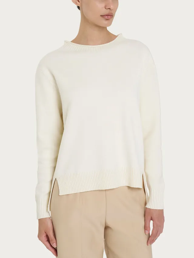 Ragno Super Soft Girocollo maglia viscosa avorio