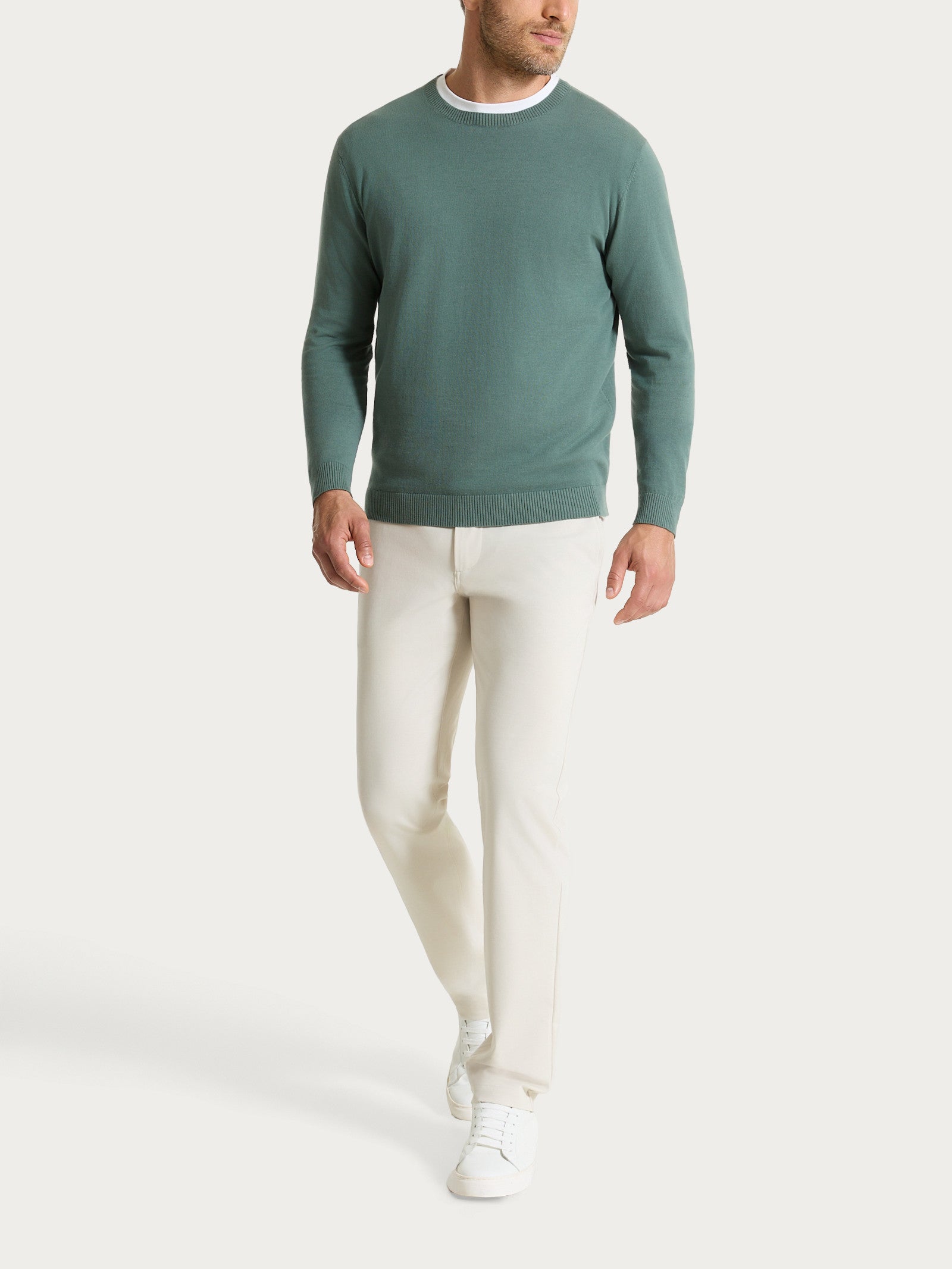 Ragno Compact Light chino uomo champignon elastico