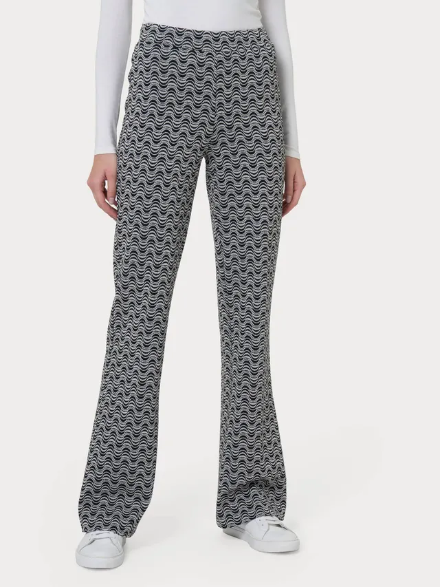 Ragno Compact The Flare pantalone nero a onde