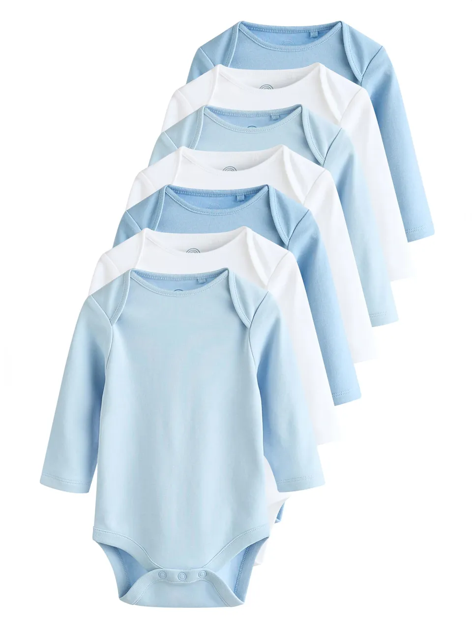 Next body neonato maniche lunghe 62-68 confezione 7 cotone