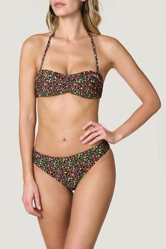 Goldenpoint Wonderland top bikini fascia floreale rouches