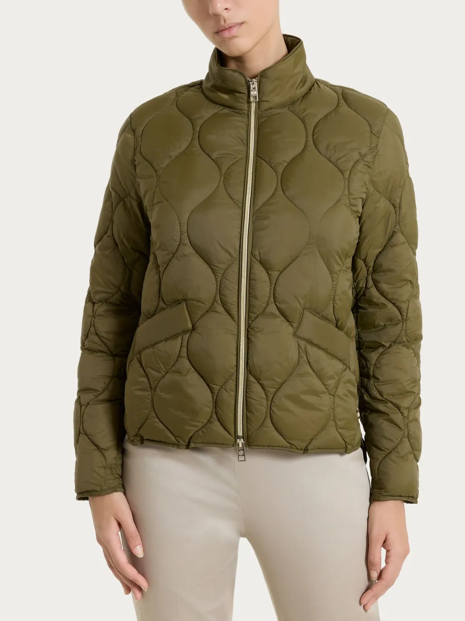 Ragno Onion Quilt piumino corto Dark Olive