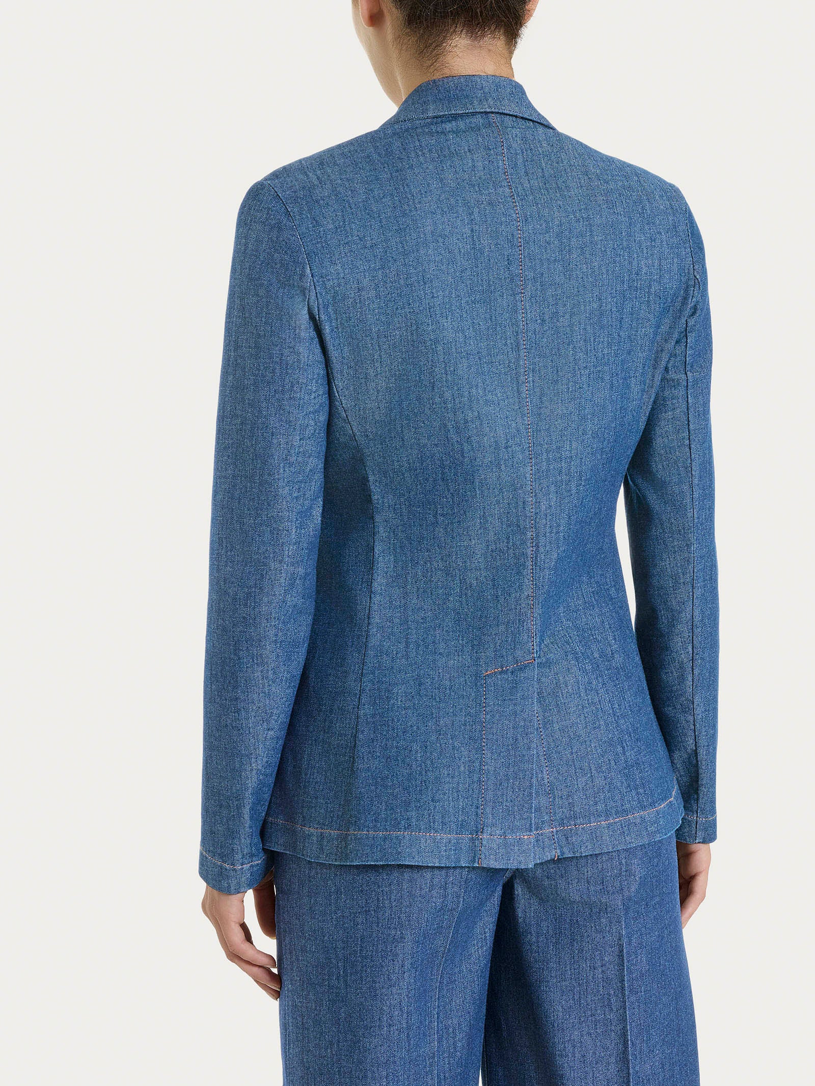 Ragno Super Denim blazer due bottoni Delave denim