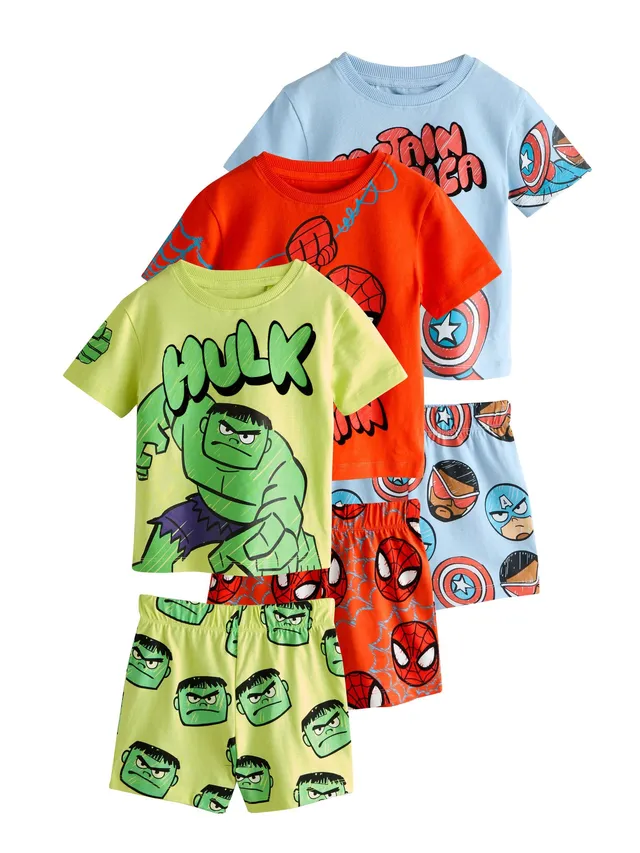 Next Marvel pigiama corto bambino 3 pezzi 92-98 estivo