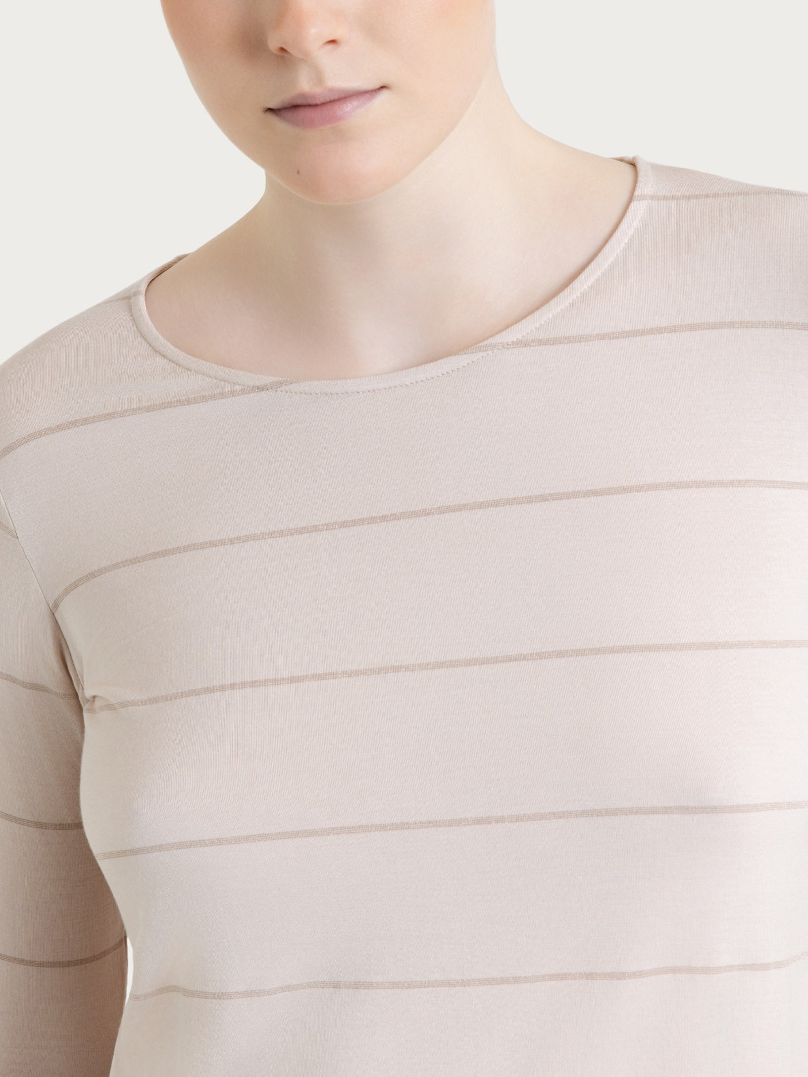 Ragno Summer Light Maglietta Micro Righe Almond Peach