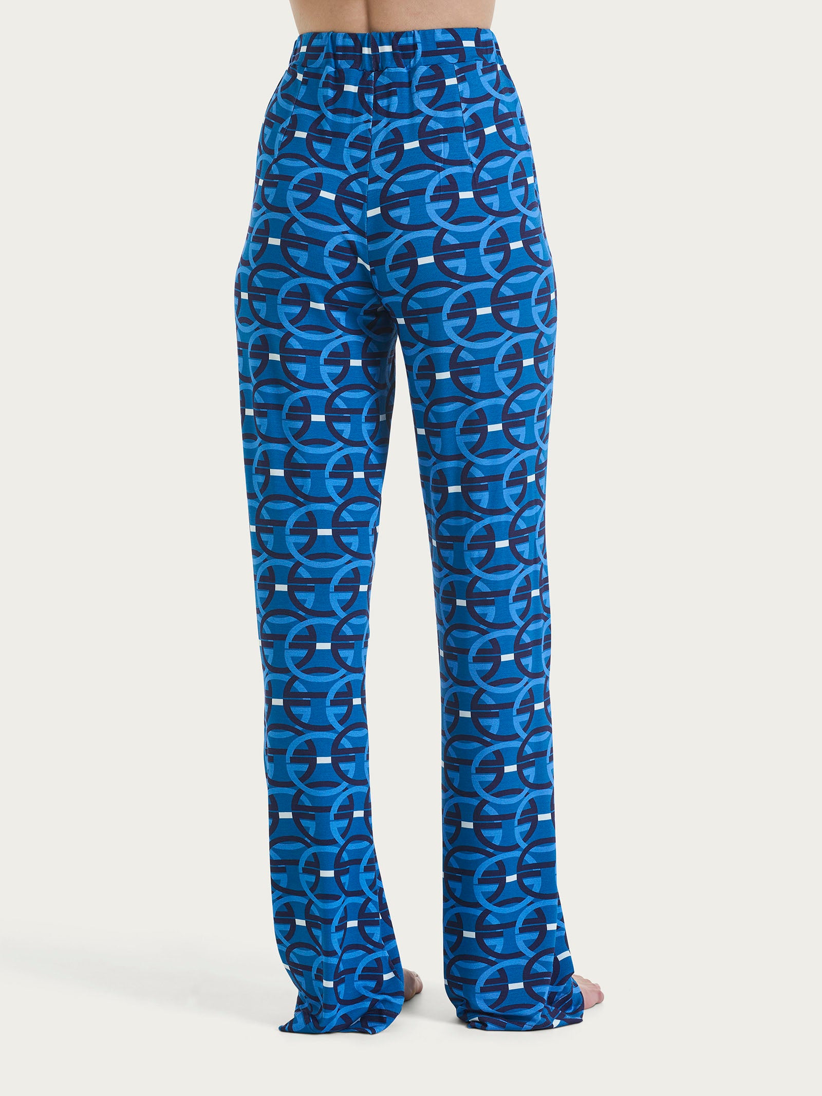 Ragno Pantalone Ampio Wide Leg viscosa fantasia copiativo estivo