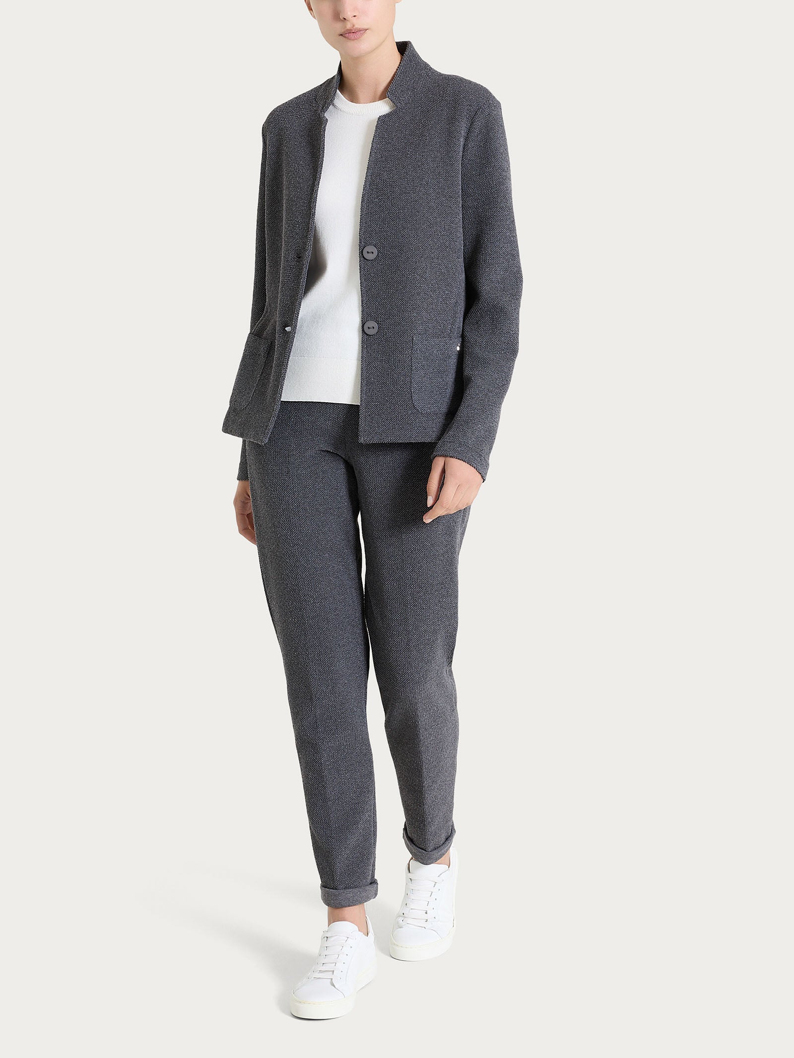 Ragno Relaxed Wardrobe Blazer Corto Giacca Ardesia Calda