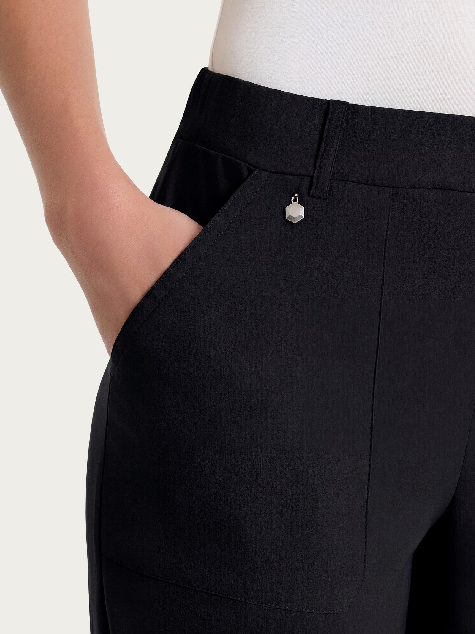 Ragno Super Fresh pantalone carota tapered Nero